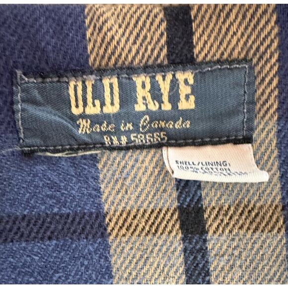 VINTAGE Old Rye Denim Barn Jacket Coat Mens XXL Corduroy Collar Flannel Lined - Picture 3 of 12